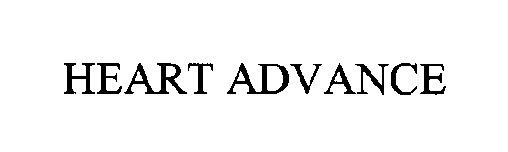 Trademark Logo HEART ADVANCE