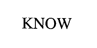 Trademark Logo KNOW