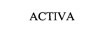 Trademark Logo ACTIVA