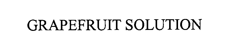 Trademark Logo GRAPEFRUIT SOLUTION