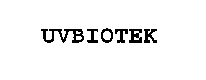 Trademark Logo UVBIOTEK