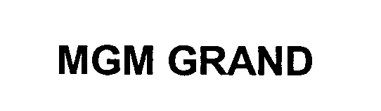 Trademark Logo MGM GRAND