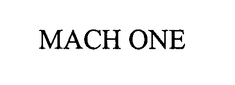 Trademark Logo MACH ONE