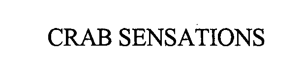 Trademark Logo CRAB SENSATIONS