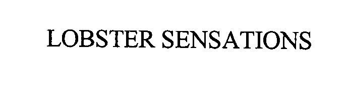 Trademark Logo LOBSTER SENSATIONS