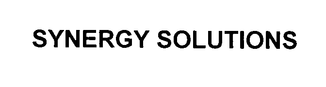 Trademark Logo SYNERGY SOLUTIONS