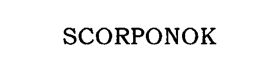 Trademark Logo SCORPONOK