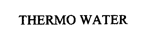 Trademark Logo THERMO WATER