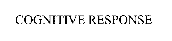 Trademark Logo COGNITIVE RESPONSE