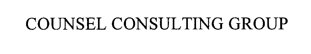  COUNSEL CONSULTING GROUP