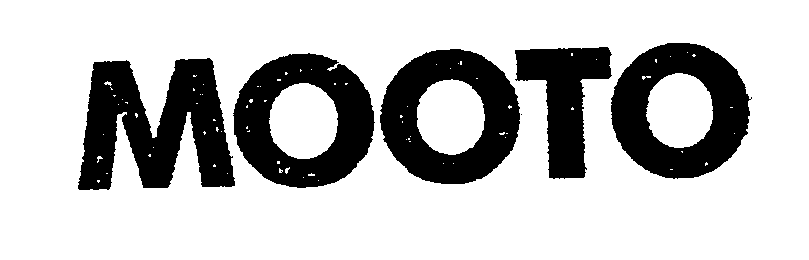 Trademark Logo MOOTO