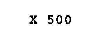  X 500