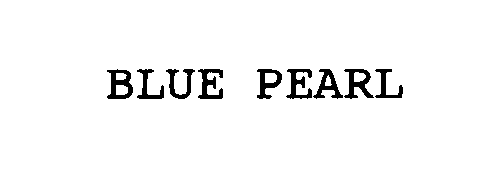 Trademark Logo BLUE PEARL
