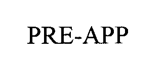 Trademark Logo PRE-APP