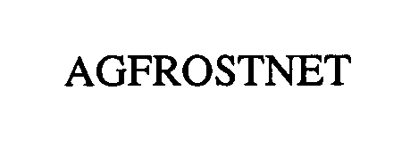 Trademark Logo AGFROSTNET