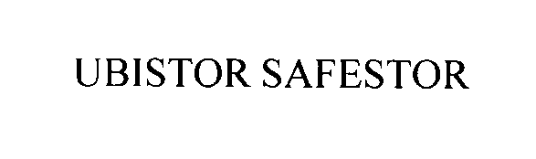 Trademark Logo UBISTOR SAFESTOR