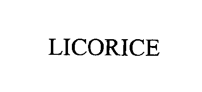 Trademark Logo LICORICE