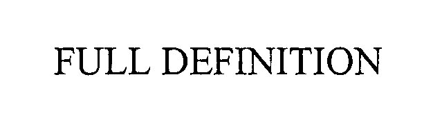Trademark Logo FULL DEFINITION