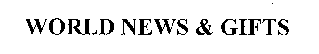 Trademark Logo WORLD NEWS & GIFTS