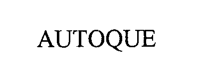 Trademark Logo AUTOQUE