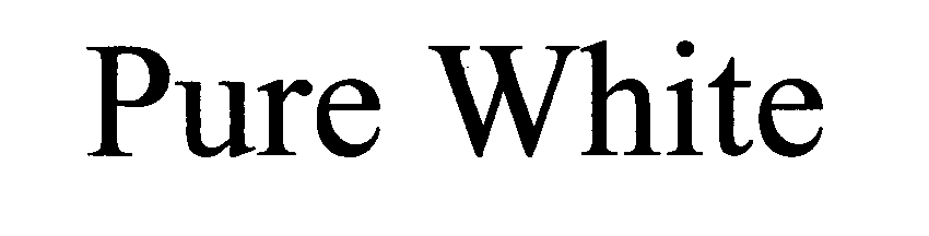 Trademark Logo PURE WHITE