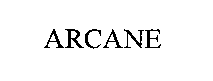 Trademark Logo ARCANE