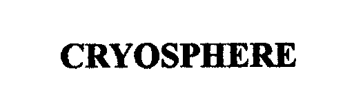 Trademark Logo CRYOSPHERE