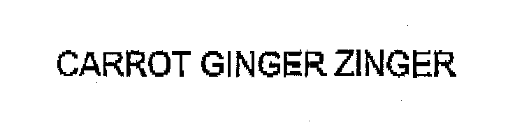 Trademark Logo CARROT GINGER ZINGER