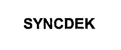 Trademark Logo SYNCDEK