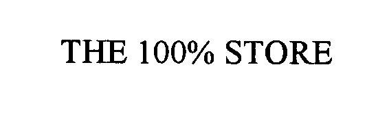 Trademark Logo THE 100% STORE