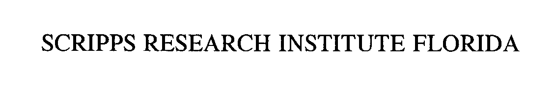 Trademark Logo SCRIPPS RESEARCH INSTITUTE FLORIDA