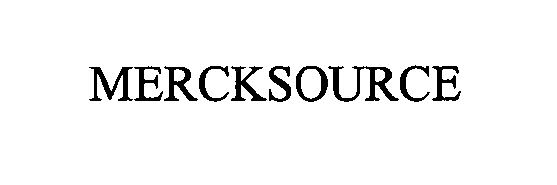 Trademark Logo MERCKSOURCE