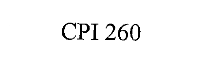 Trademark Logo CPI 260