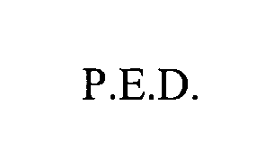 Trademark Logo P.E.D.
