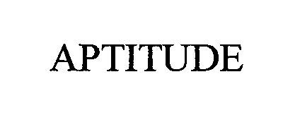 Trademark Logo APTITUDE