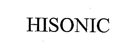 Trademark Logo HISONIC