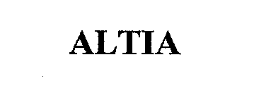 Trademark Logo ALTIA