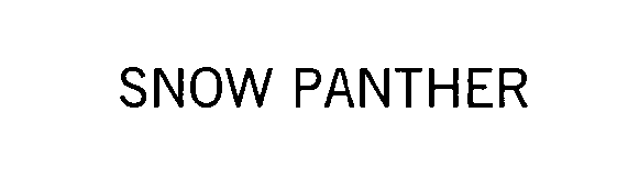 Trademark Logo SNOW PANTHER