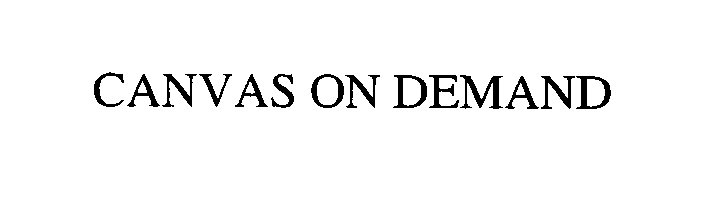 Trademark Logo CANVAS ON DEMAND