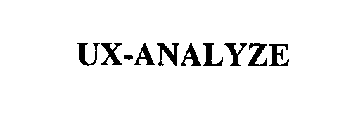 Trademark Logo UX-ANALYZE