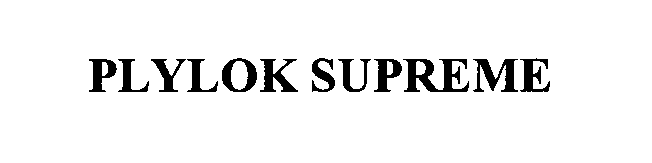 Trademark Logo PLYLOK SUPREME