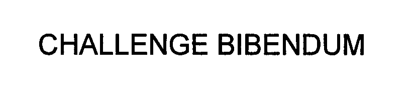 Trademark Logo CHALLENGE BIBENDUM