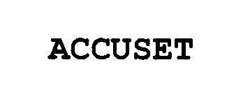 Trademark Logo ACCUSET