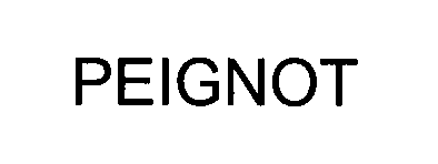 Trademark Logo PEIGNOT