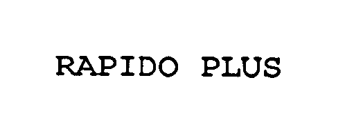 Trademark Logo RAPIDO PLUS