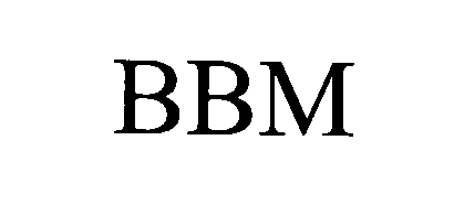 Trademark Logo BBM