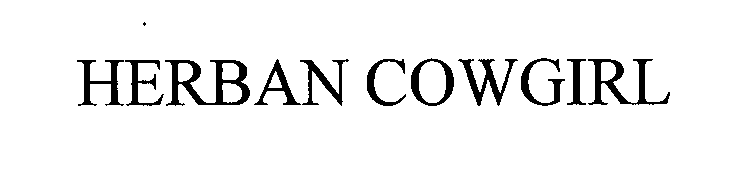 Trademark Logo HERBAN COWGIRL