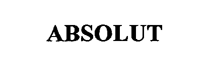 Trademark Logo ABSOLUT