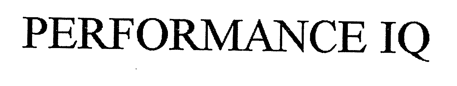 Trademark Logo PERFORMANCE IQ