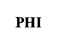 Trademark Logo PHI